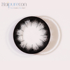 Haipurecon Black Eyes Lentille de contact noire 14,5 mm avec alimentation