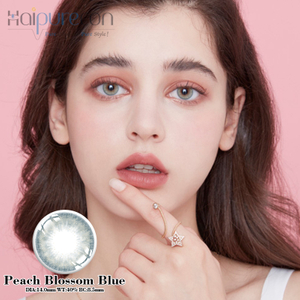 Lenti a contatto Haipurecon Peach Blossom Blu 14,0 mm
