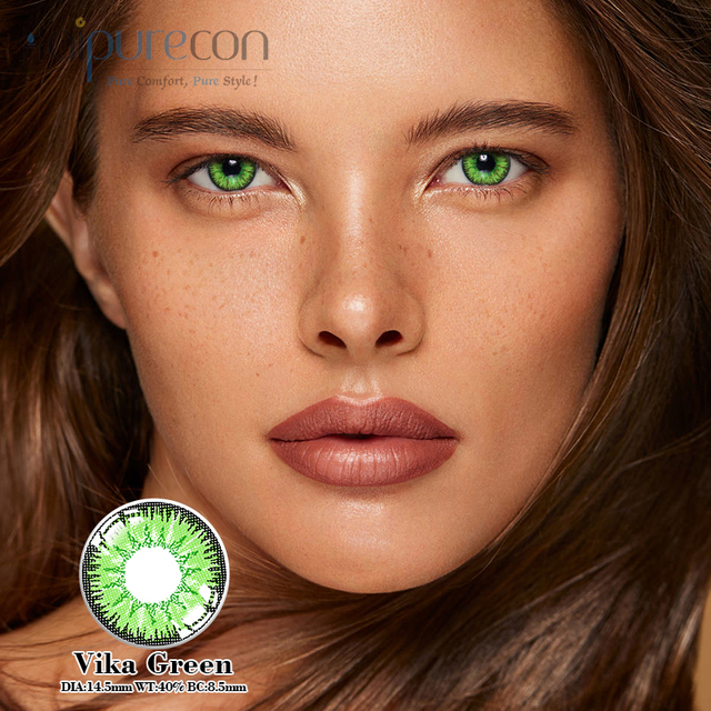 Haipurecon Vika Green 14,5 mm kontaktna leča