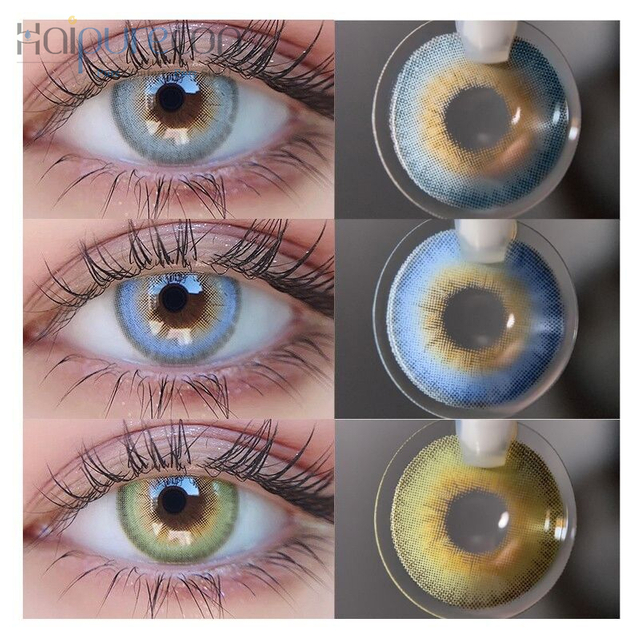 Haipurecon Lens de contact anual LES LA Girl Seria 14.2mm 