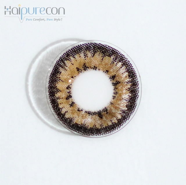 Haipurecon Lensa Hubungan Warna Tahunan OG Brown 14.5mm dengan Kuasa