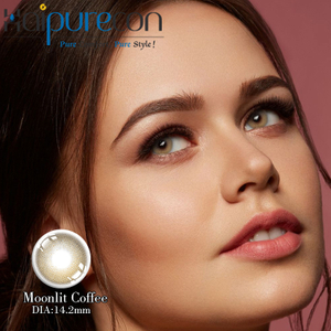 Haipurecon Moonlit Koffie 14.2mm 40 persent waterinhoud Gekleurde voorskrifkontakte vir bruin o&euml; Bekostigbaar
