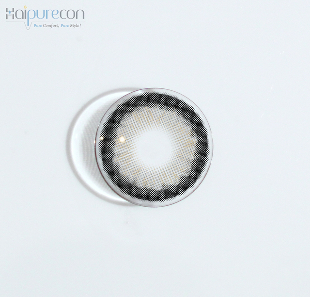 Haipurecon Black Swan Grey 14.5mm contact lens na may kapangyarihan