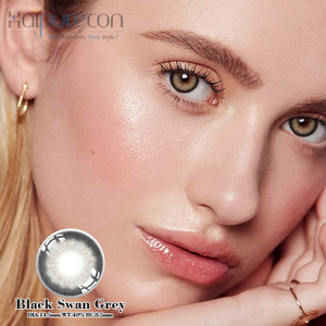 Контактные линзы Haipurecon Black Swan Grey 14,5 мм с усилением