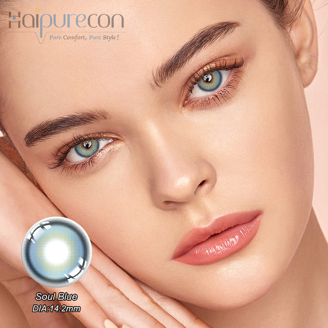 Haipurecon Soul Blue 14,2 mm Kontaktlinse