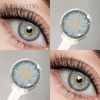 Lentes de contacto de color anuales graduadas Haipurecon azul siri