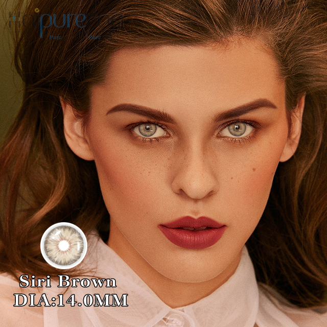 Haipurecon Contactive Color Lenses Siri Brown