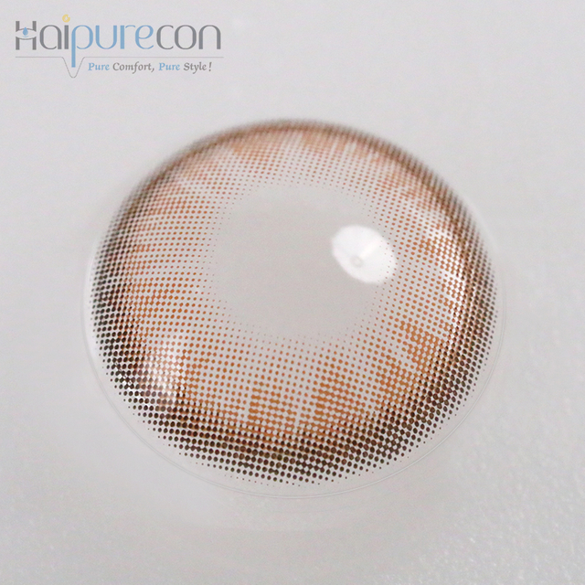 Haipurecon Color Contact Läätsed mesipruun 14,2 mm