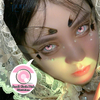 Lensa kontak Haipurecon Cosplay Lingkaran Kecil Merah Muda 14.5mm 