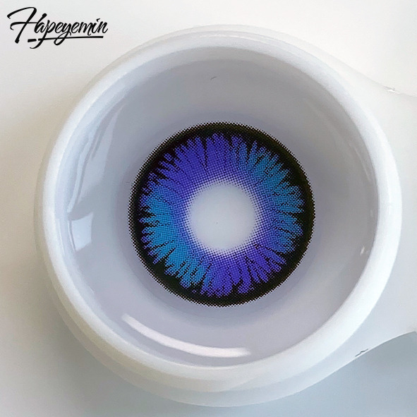 Pehme&auml;t 14,5 mm halkaisijaltaan siniset piilolinssit CE-sertifioitu