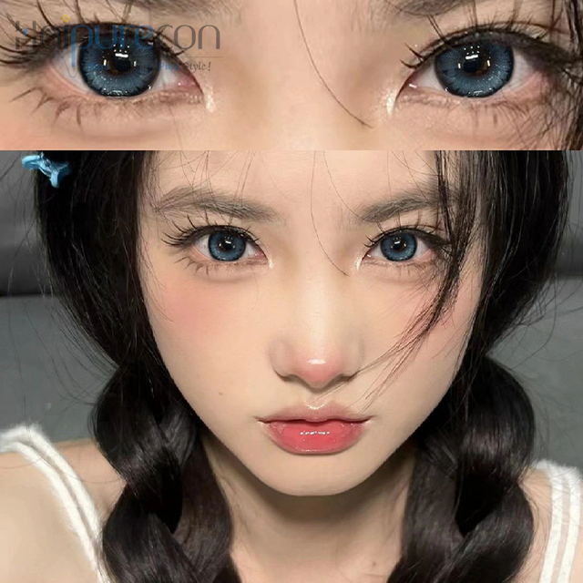 Haipurececon noctem Magia Blue 14.2mm Contact Lens cum Power