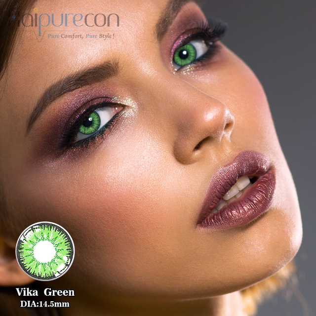 Haipurecon Vika Green 14,5 mm kontaktna leča