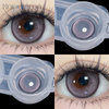 Haipurecon Lentille de contact quotidienne Glace pil&eacute;e violette 14,5 mm avec alimentation