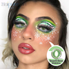Haipurecon Cosplay kontaktlinse Emerald Green 14,5 mm 