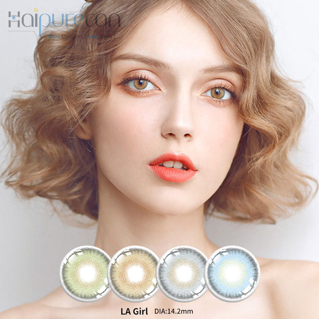 HaipureCon jaarlijks contact lens la girl series 14,2 mm 