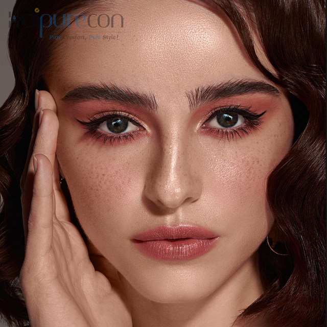 HaipureCon Black Eyes Black Black 14,5 mm Le lente a contatto con potenza