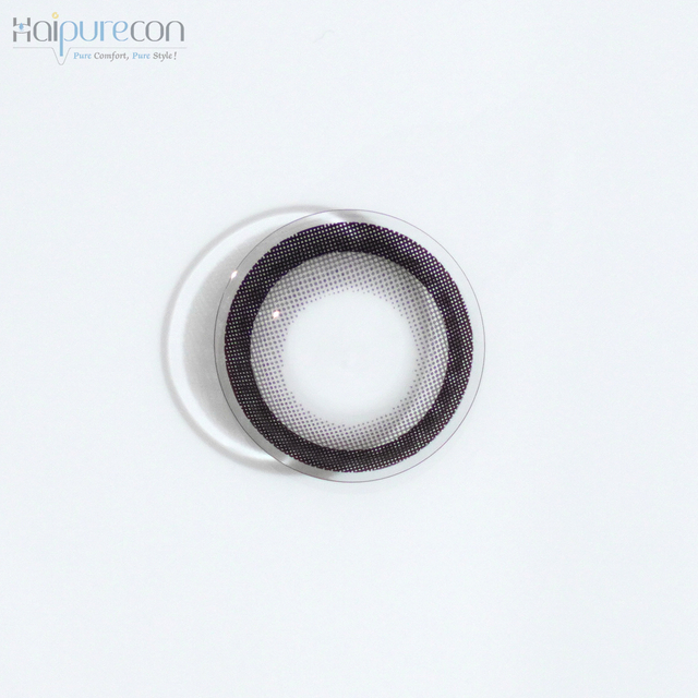 Haipurecon Lollipop Grey 14.5mm contact lens na may kapangyarihan