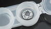 Haipurecon Cosplay Contact Lens White Crack 14.5 mm 