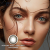 Контактные линзы Haipurecon Sesame ball серые, 14,2 мм, с усилением