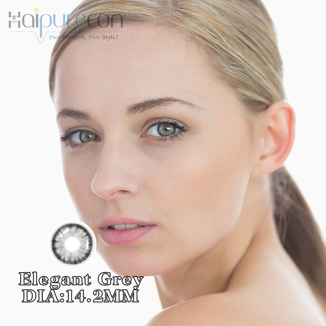 Haipurecon Elegante graue 14,2 mm Kontaktlinsen
