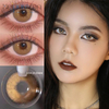 Haipurecon ماؤنٹین براؤن 14.0mm کانٹیکٹ لینسز پاور کے ساتھ