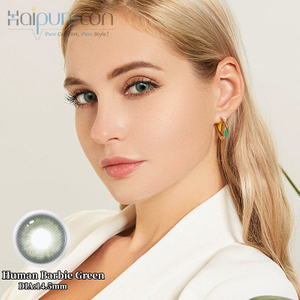 HaipureconHuman Barbie zelen&eacute; 14,5 mm kontaktn&eacute; šošovky so silou