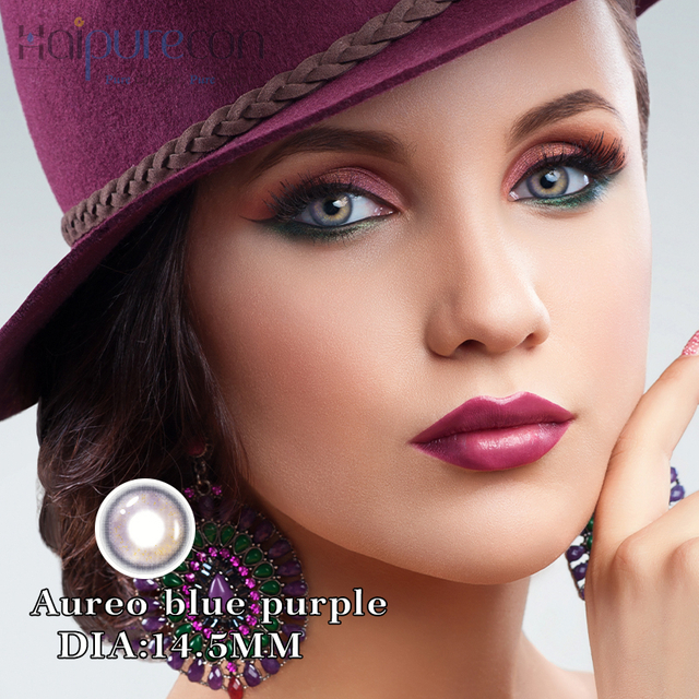 Haipurecon Aureo Blue Purple 14,5 χιλιοστά φακός επαφής 