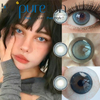 Haipurecon Graperry Blue 14,5 mm jaarlijks wegwerpbare contactlenzen voor lichte ogen blauw 0,08 mm dikte