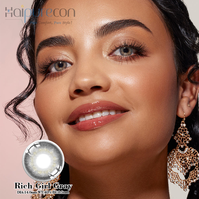 HAIPURURECON Rich Puella Grey 14.0MM Contact Lentium
