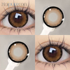 Haipurecon Saint Deer brune 14,5 mm kontaktlinser med kraft