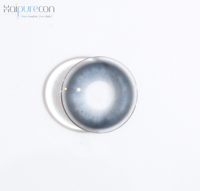 Haipurecon Blie Blue Blue 14.5 מ'מ עדשות מגע עם כוח