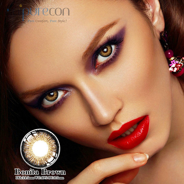 Haipurececon Bonita Brown 14.5mm Contactant Lens