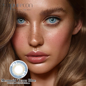 Haipurecon Mermaid mengoyakkan kanta sentuh 14.5mm biru dengan kuasa