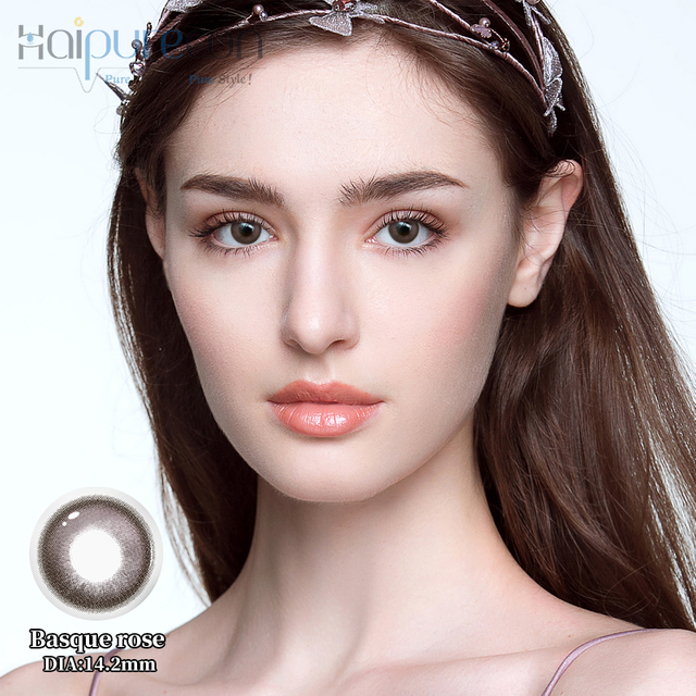 Haipurecon Vasco Rose Lentes de contacto de 14.2 mm con energía