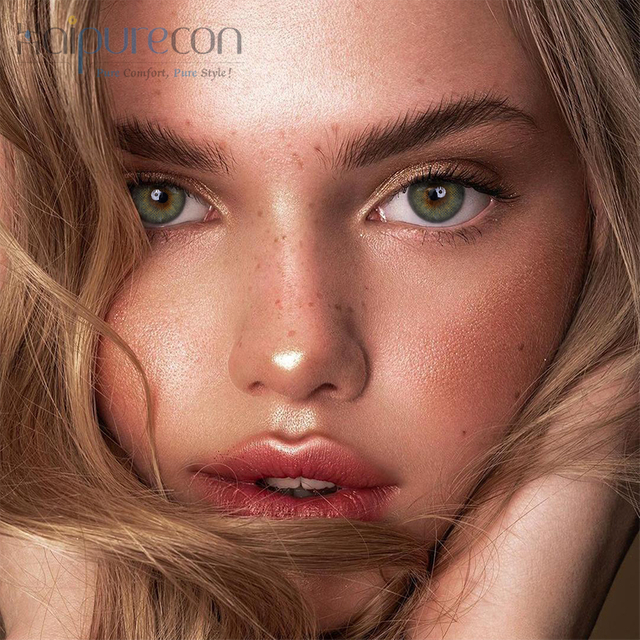 Haipurecon -Farbkontaktlinsen W8 Green14.0mm