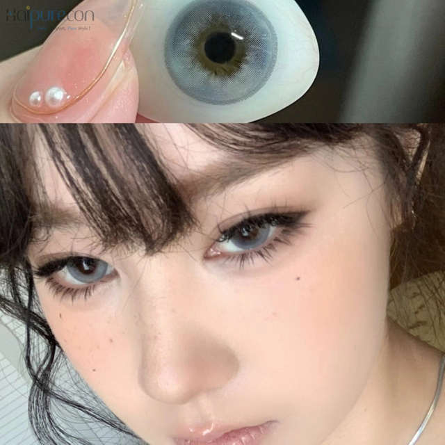 Haipurecon Color Contact Lenses London Fog z močjo 14,5 mm