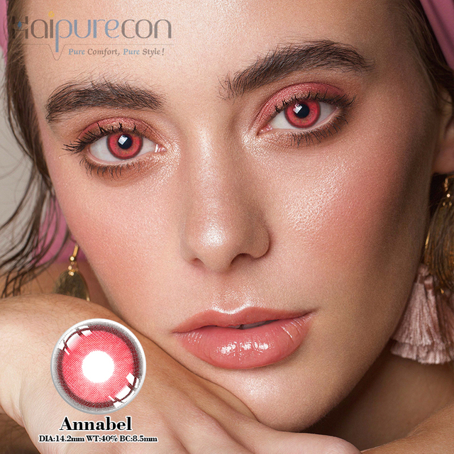Barvne kontaktne leče Haipurecon Bell Red 14,2 mm