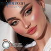 Lentes anuales con contenido de agua del 40 por ciento, color azul crema, 14,5 mm, para agrandar y belleza los ojos