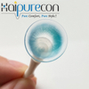 Haipurecon Peach Nectar Blue 14.5มม.ปริมาณน้ำ40เปอร์เซ็นต์คอนแทคเลนส์สีน้ำเงินสำหรับผมบลอนด์พร้อมUV Blocking