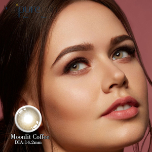 لنزهای تماسی 14.2 میلی متری Haipurecon Moonlit Coffee
