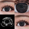 Haipurecon Black Eyes Black 14.5mm contact lens មានថាមពល