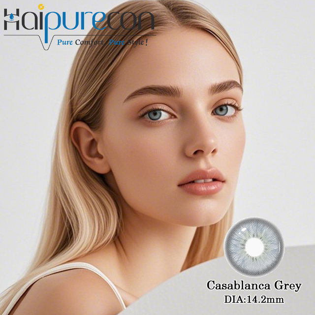 Lentile confortabile &icirc;n stil natural gri pentru ochi ușori
