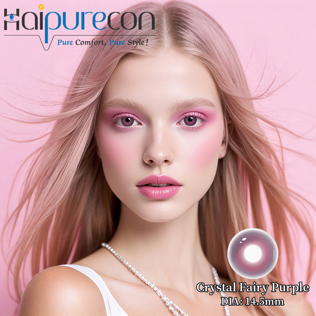 Uso anual Contactos morados Contactos de ojos coloreados Cosplay Curva base de 8,5 mm