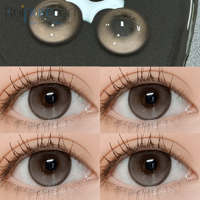 Haipurecon Honey Peach Grey 14,5 mm lentilă de contact cu putere