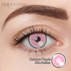 Lente de contato Haipurecon Cosplay Pequeno C&iacute;rculo Rosa 14,5mm 