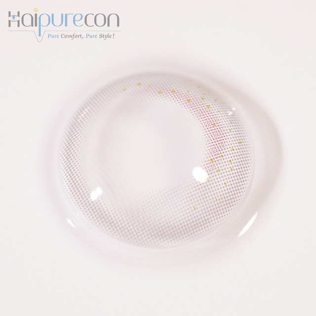 Haipurecon Wild Moon Grey 14.0mm contact lens na may kapangyarihan