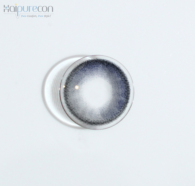 Haipurececon glacies Gemmate Blue 14.2mm Contact Lentium cum Power