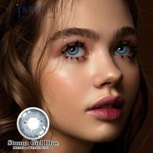 Контактные линзы Haipurecon Stunna Girl Blue 14,2 мм с усилением