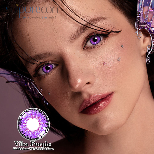 Haipurecon Vika Purple 14,5 mm kontaktna leča