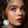 Линзы Haipurecon Stunna Girl Blue, 14,2 мм, 40 процентов содержания воды, натуральный стиль, для темных глаз